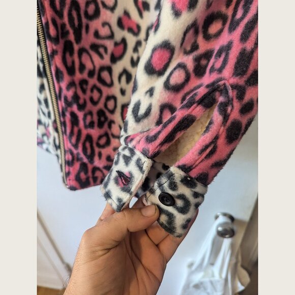 NOON GOONS - ''No Way'' leopard fleece jacket - Size M (fits L) - Picture 3 of 7